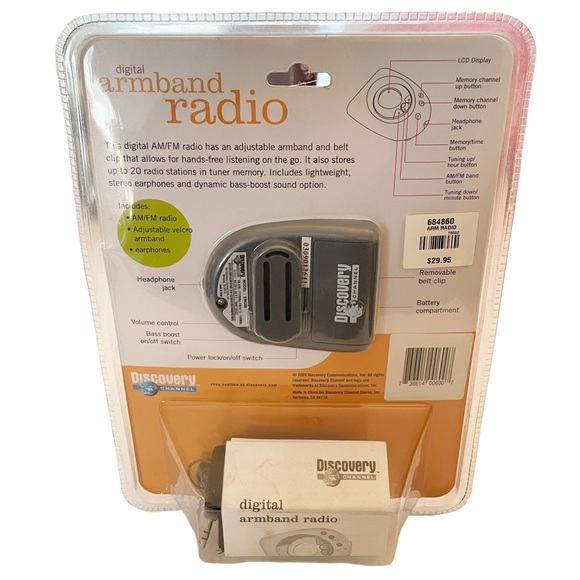 Discovery Channel Vintage 2003 Digital Armband Radio Workout Athletic NEW - Picture 3 of 4